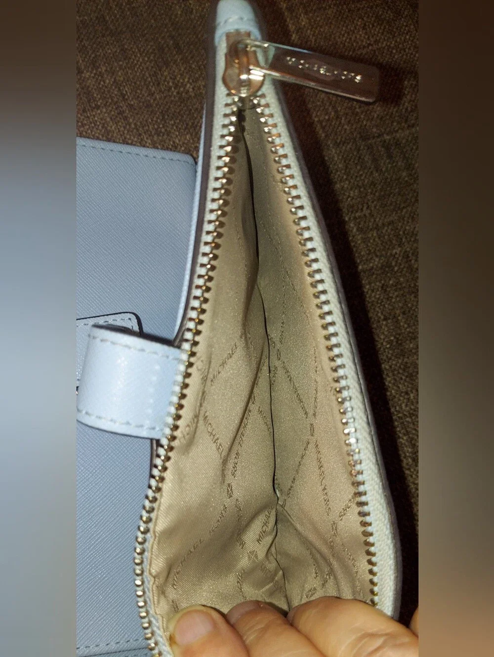 Michael Kors Light Blue Wristlet Wallet